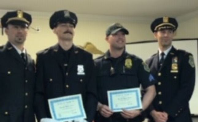 Four Pelham Police officers awarded Meritorious Police Duty medals