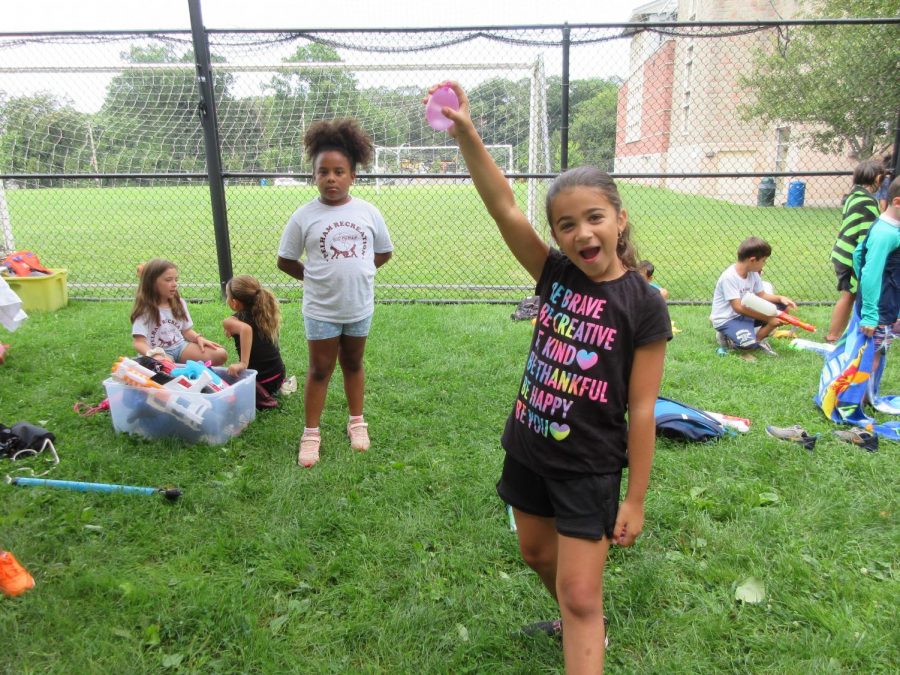 Rec Departments Big Tots camp offers outside play, game room and water fights