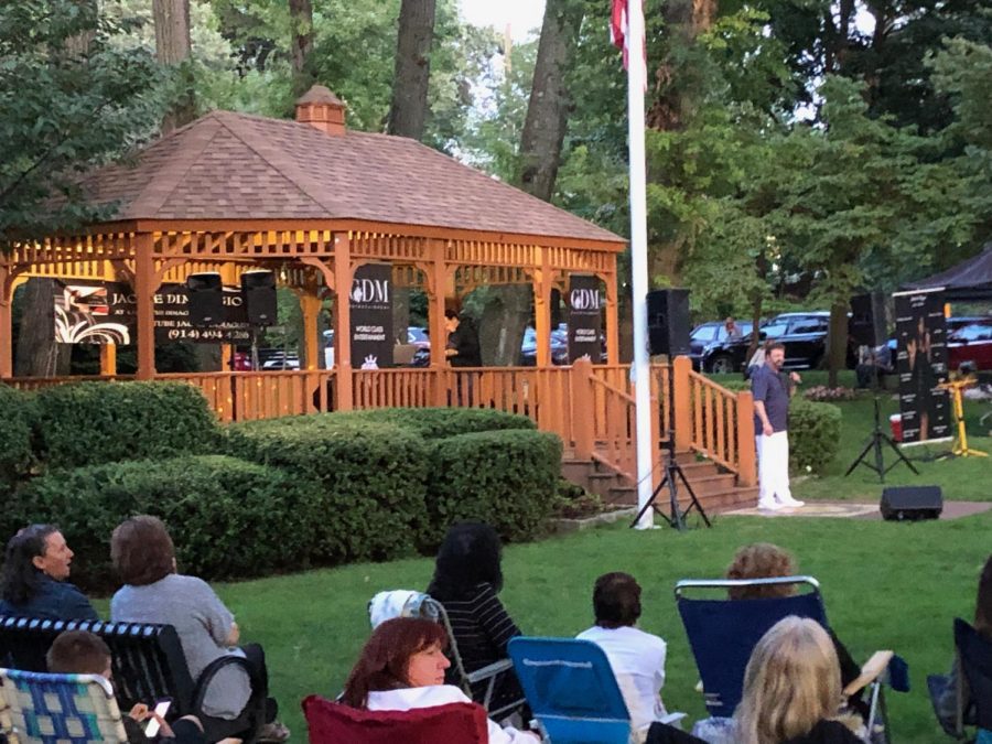 Town of Pelham Summer Concert Series ends with trio entertaining crowd in front of gazebo