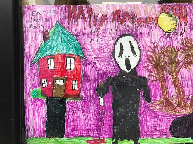 Foto+Feature%3A+Scary+windows+created+by+kids+for+Pelham+Rec+Halloween+art+program