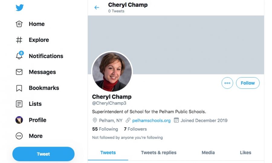 The+fake+Twitter+page+for+Superintendent+Cheryl+Champ+includes+her+picture.+Residents+were+warned+not+to+respond+to+messages+or+tweets+from+the+account.