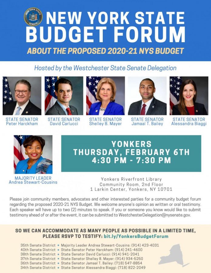 Westchester+State+Senate+delegation+to+hold+budget+forum+Feb+.+6+in+Yonkers