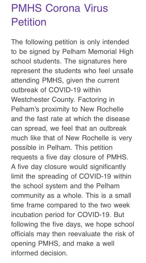PMHS+students+receive+petition+calling+for+five-day+school+closure+because+of+New+Rochelle+COVID-19+containment+zone