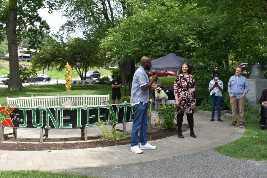 Foto Feature: Pelham celebrates Juneteenth with unveiling of new sculpture, plus music and poetry