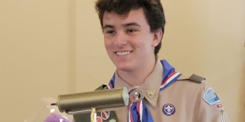 Caleb Persanis of Troop 1 Pelham achieves rank of Eagle Scout