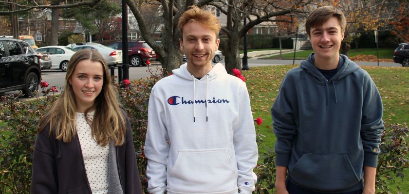 From left, Claire Aumer, Benjamin Levine and Eric Soderberg.