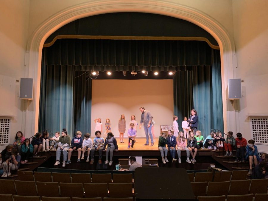 Cast of Matilda Jr. rehearses for their upcoming shows.