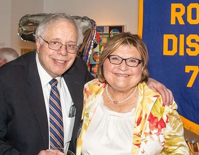 Rotary Day Chairwoman Anne Kossowan and her husband, Greg Blasi.