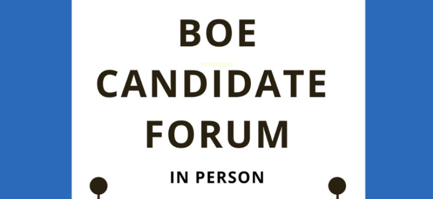 School board candidate forum to be held May 9 at PMHS Alumni Hall; questions required in advance