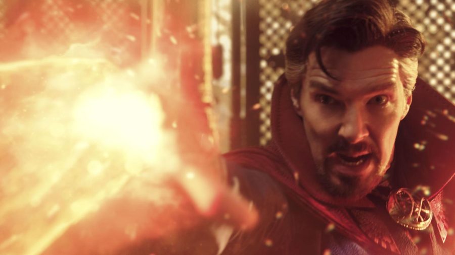 Benedict Cumberbatch as Dr. Stephen Strange in Doctor Strange in the Multiverse of Madness.