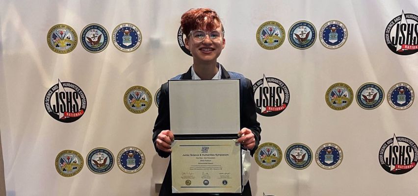 Olivia Pollock becomes first-ever PMHS student to win National Junior Science and Humanities Symposium