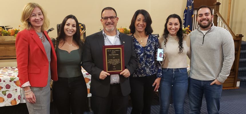 Nick Senerchia receives Pelham Recreations Marshall Award in first ceremony since 2019