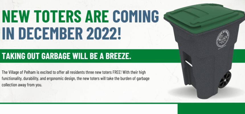 First look: Garbage cans—aka toters—Village of Pelham will distribute in December
