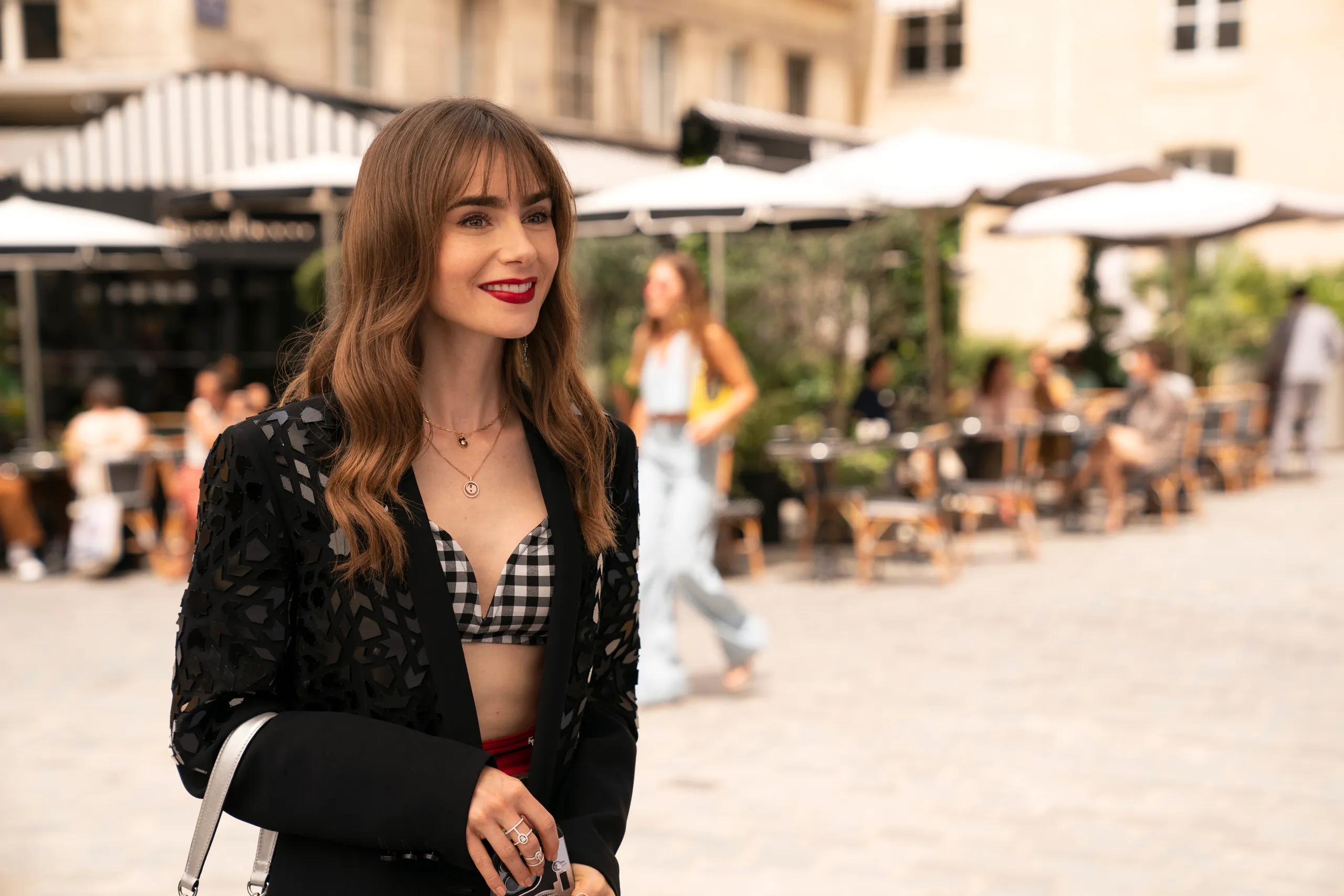 Emily Cooper could only dream of having Lily Collins' wardrobe