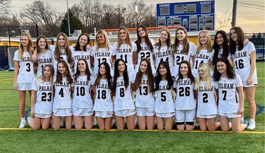 PMHS girls lacrosse pictured before the game.