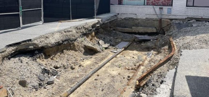 Shops at Four Corners see big sales declines after sinkhole repair work keeps much of parking lot out of use for two months