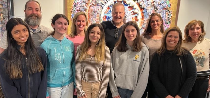 Project Community brings together PMHS students and artist Charles Fazzino to create holiday card