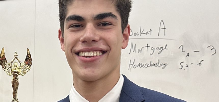 PMHS senior Isaac Lief places first in congressional debate at Holiday Classic Tournament