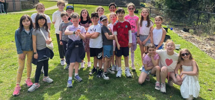 Foto Feature: Siwanoy fourth graders create garden with native plants designed to absorb excess stormwater