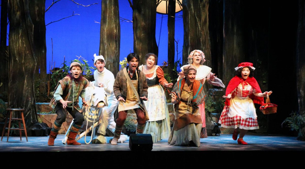 The cast performs Into the Woods.