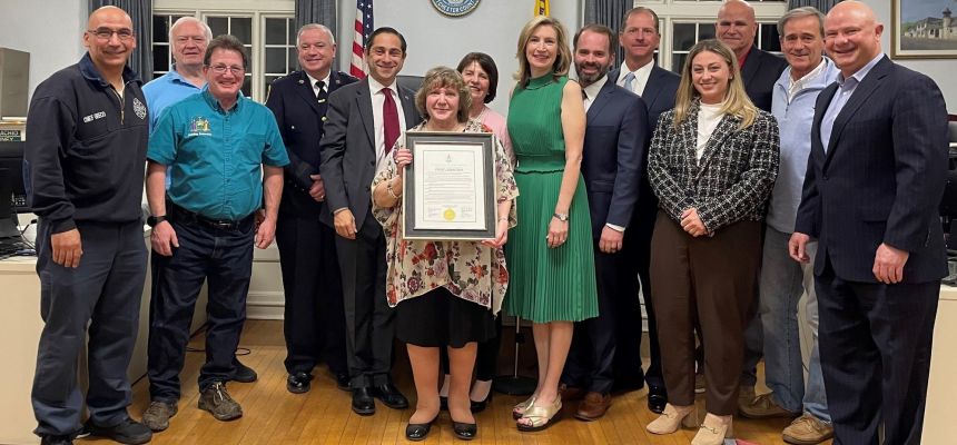 Deputy Clerk Maryalice Barnett honored for 20 years of service by Pelham Manor board
