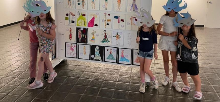 Fashion design illustration is a popular class for eight to 12 year olds taught by Kristin Moore-Gantz.