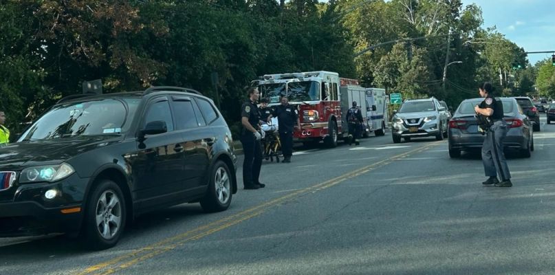 Motorcycle accident at corner of Wolfs Lane and Colonial Avenue leaves one injured