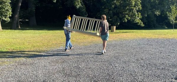 Foto Feature: Eagle Scout candidate Julian Matteoni adds bike racks, signs to Shore Park as community service project