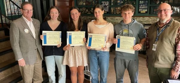 PMHS seniors Marin Caiola, Maddie Horner, Charles Johnson and Grace Kiamie named Rotary Scholars of the Month