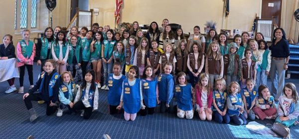 Foto Feature: Girl Scouts assemble, decorate and deliver gift bags to 200 Pelham veterans