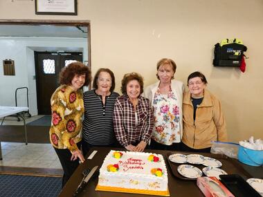 Our Pelham Seniors monthly birthday party with entertainment. Vic, Saab and Denis did a great job singing and getting the people singing and dancing. 