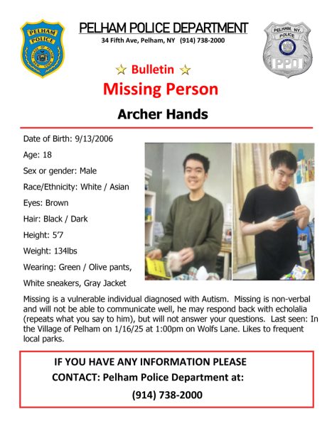 Missing Person Archer Hands: May have boarded the 42 bus