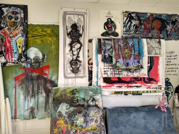 Artist opens new downtown studio featuring works of 'psycho-visceral surrealism'